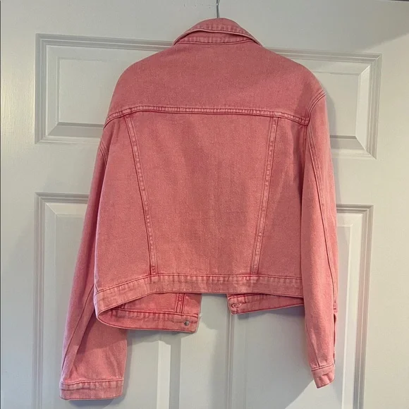Savanna Jane Coral Jean Jacket with Pearl Accents - Picture 5 of 11